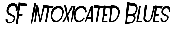 SF Intoxicated Blues font preview